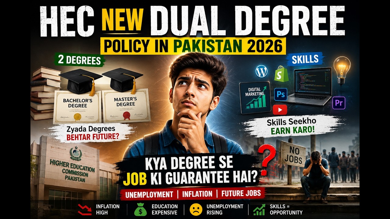 HEC New Dual Degree Policy in Pakistan 2026 | Degrees vs Skills Reality | Unemployment & Future Jobs