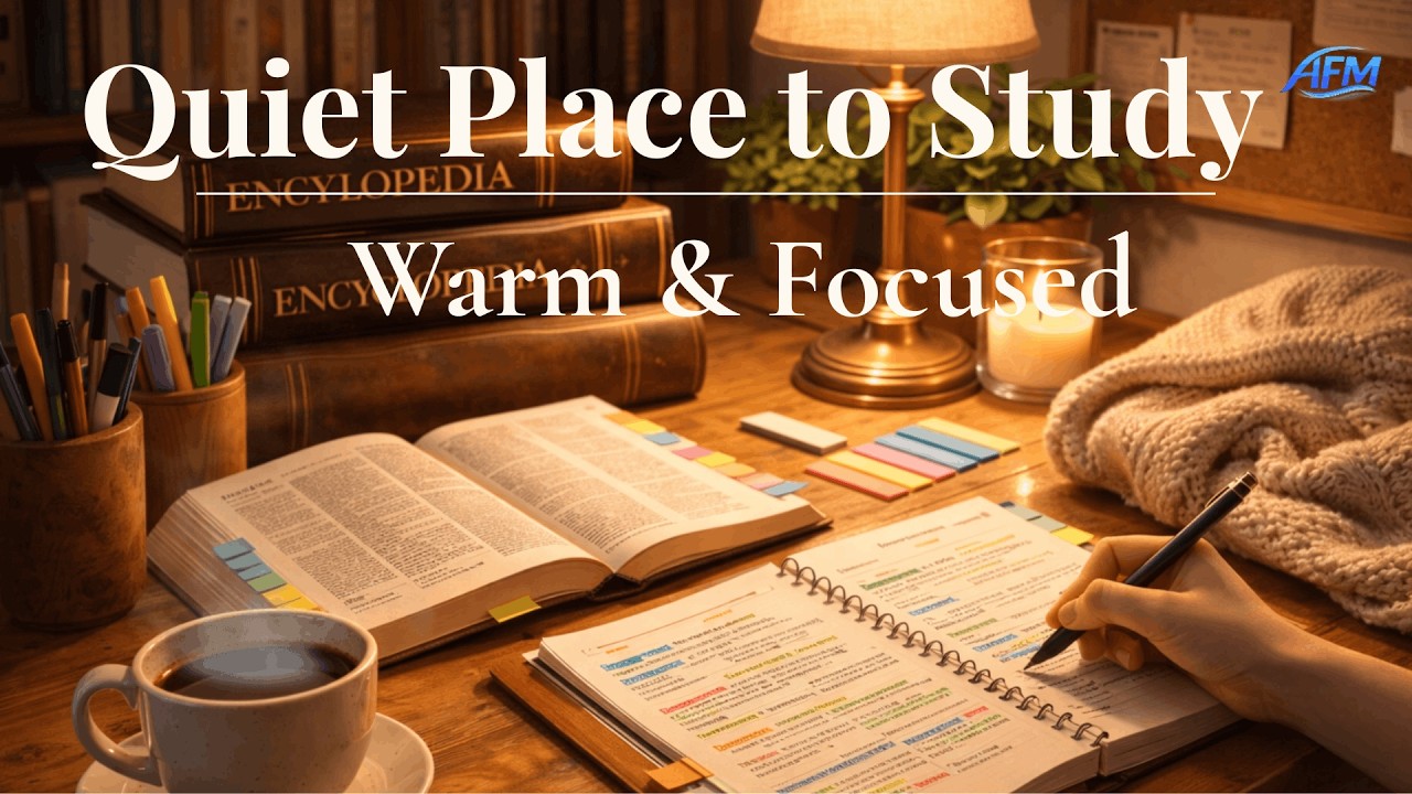 Cozy Sunday Study | Gentle Ambience for Productivity