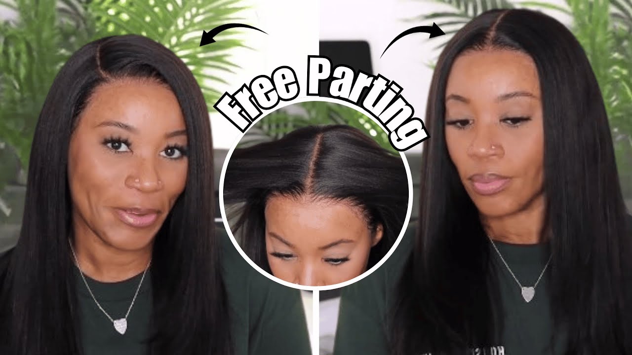 Fall In Love With Yaki Straight Wig🌹Clean Bleached Knot & Natural Pre-plucked Hairline | Myfirstwig