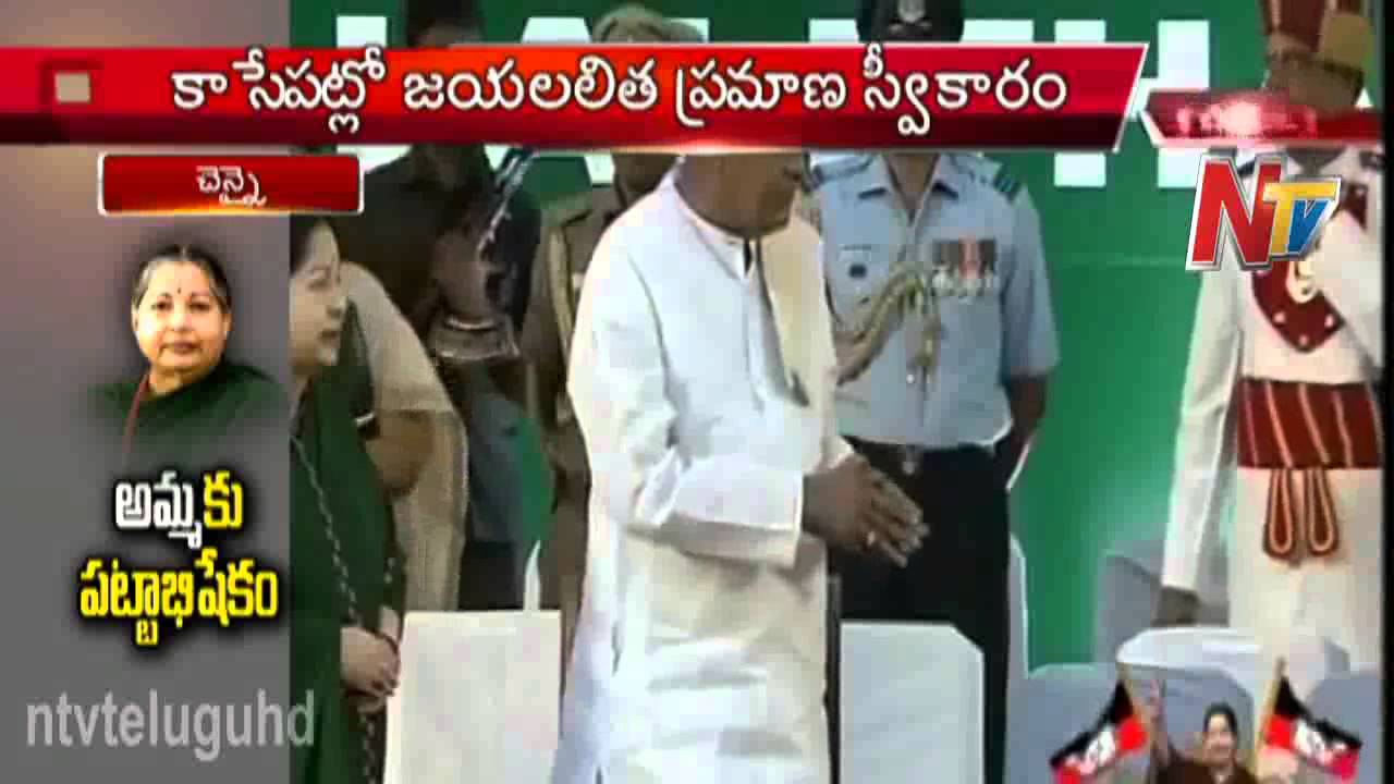 Jayalalitha sworn in as Tamilnadu Chief Minister for fifth time