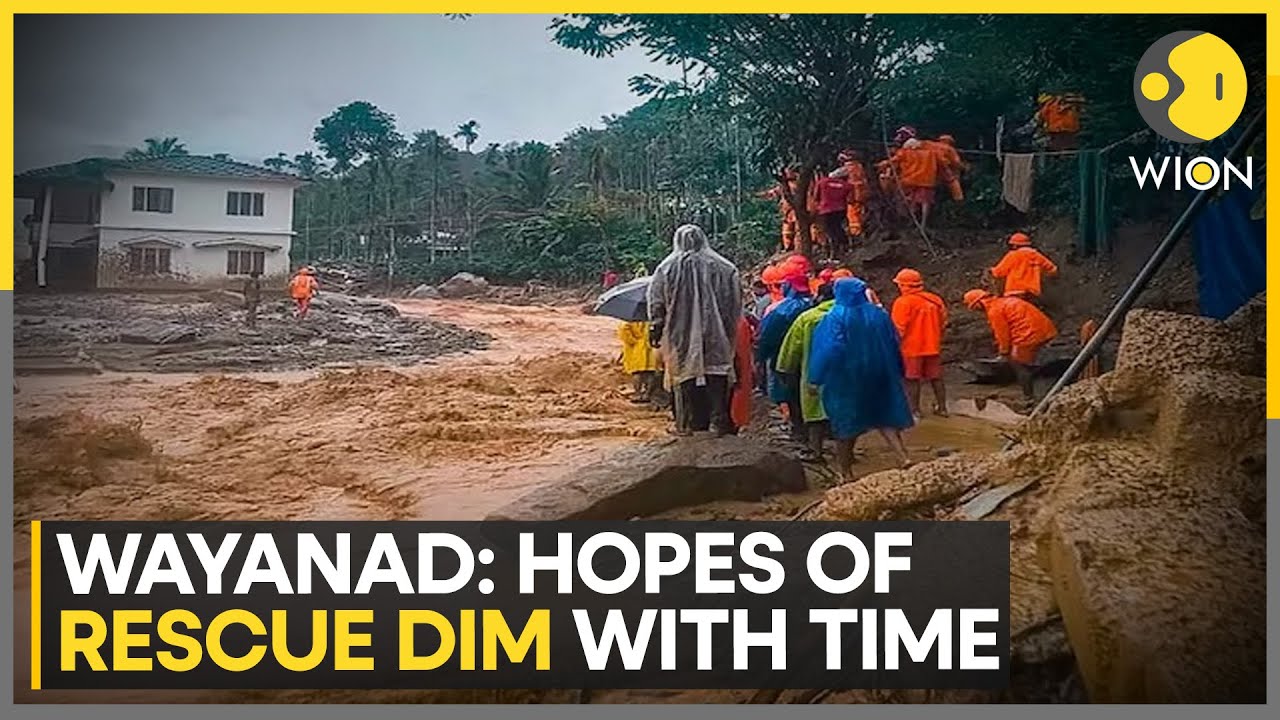 Wayanad landslides: Death toll crosses 300, Hopes of rescue dim with time | WION