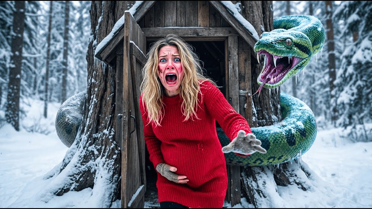 Pregnant woman lives inside a tree and escapes a giant snake | Yakutia Challenge.