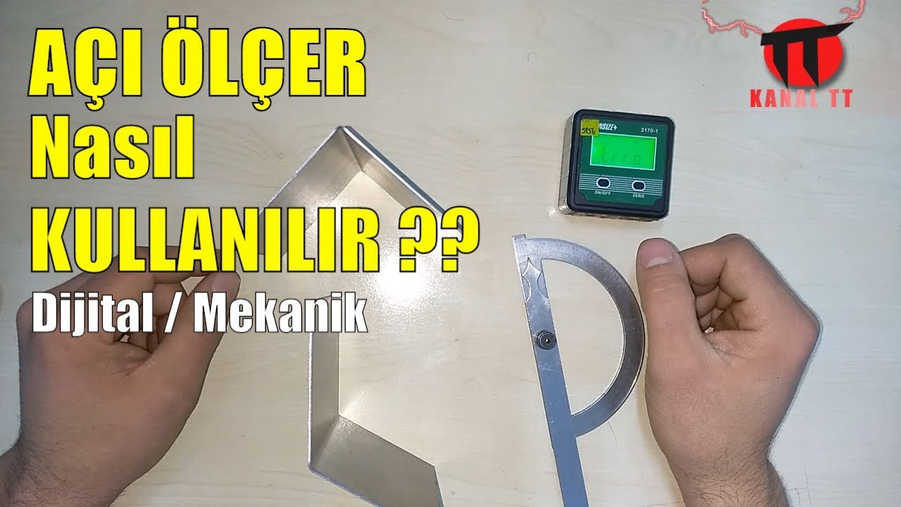 Örnekli Açı Ölçer Kullanımı - Dijital & Mekanik