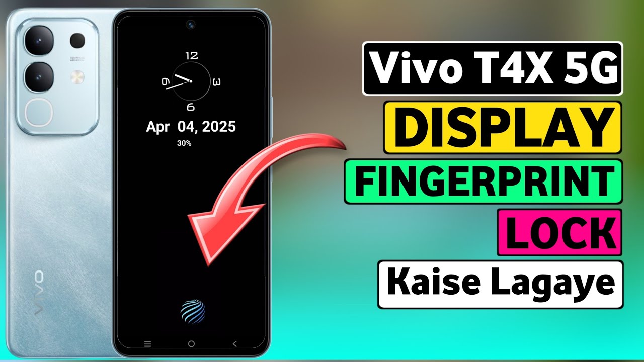 Vivo T4X 5G Mein In Display Fingerprint Lock Kaise Lagaen | HM Technical