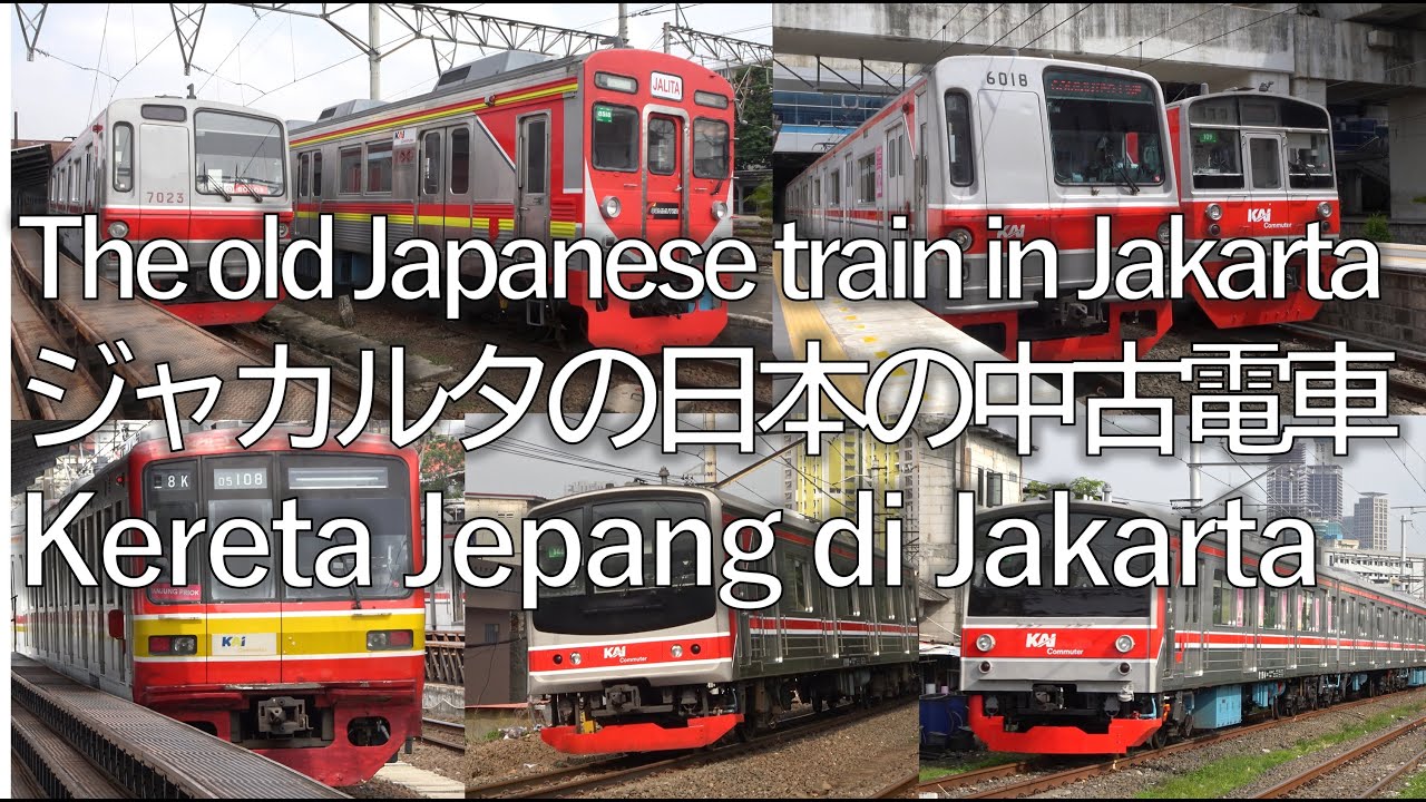 [4K] The old Japanese train in Jakarta | ジャカルタを走る日本の中古電車 | Kereta Jepang di Jakarta