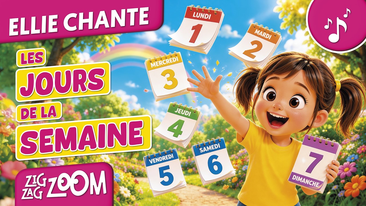 🎵 Ellie chante : Les Jours de la Semaine – Chanson éducative pour enfants pour apprendre en musique