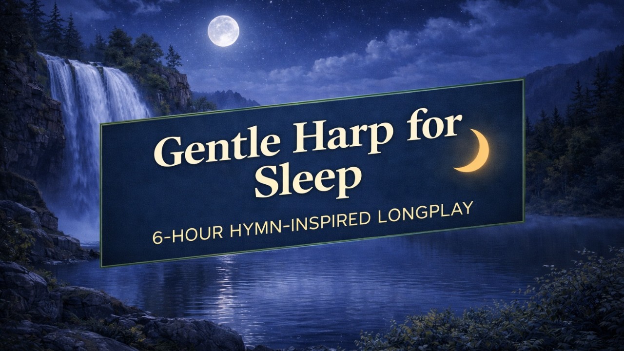 Gentle Harp for Sleep – Hymn-Inspired (Come Thou Fount) – 6 Hours 47 Minutes