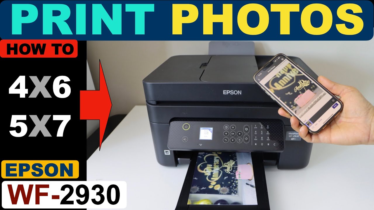 Print Photos With Epson WorkForce WF-2930 Printer | Print 5X7 and 4X6 Photos.