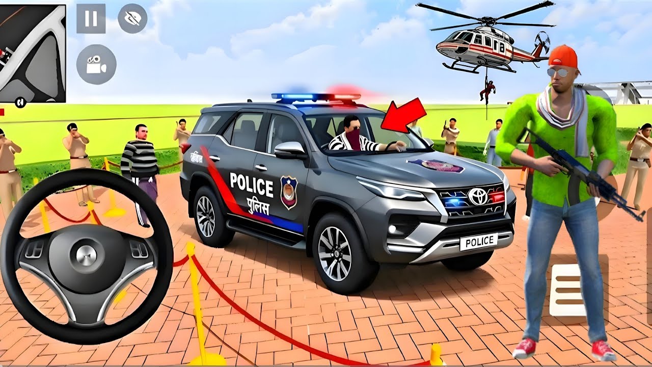 😃Indian Thift Auto Simulator🤑Indian Showroom Purchase😍Modified Lexry Police Scorpio And Bike🤩Game🔥