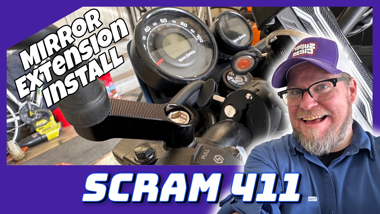 FINALLY! Scram 411 Mirror Extension Installation