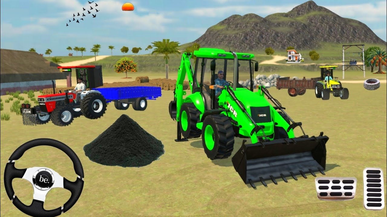 🛑JCB SHWARAJ//🚜 ARJUN 🚜// TREKTOR FARMING 🌾 3D GAME PLAY 