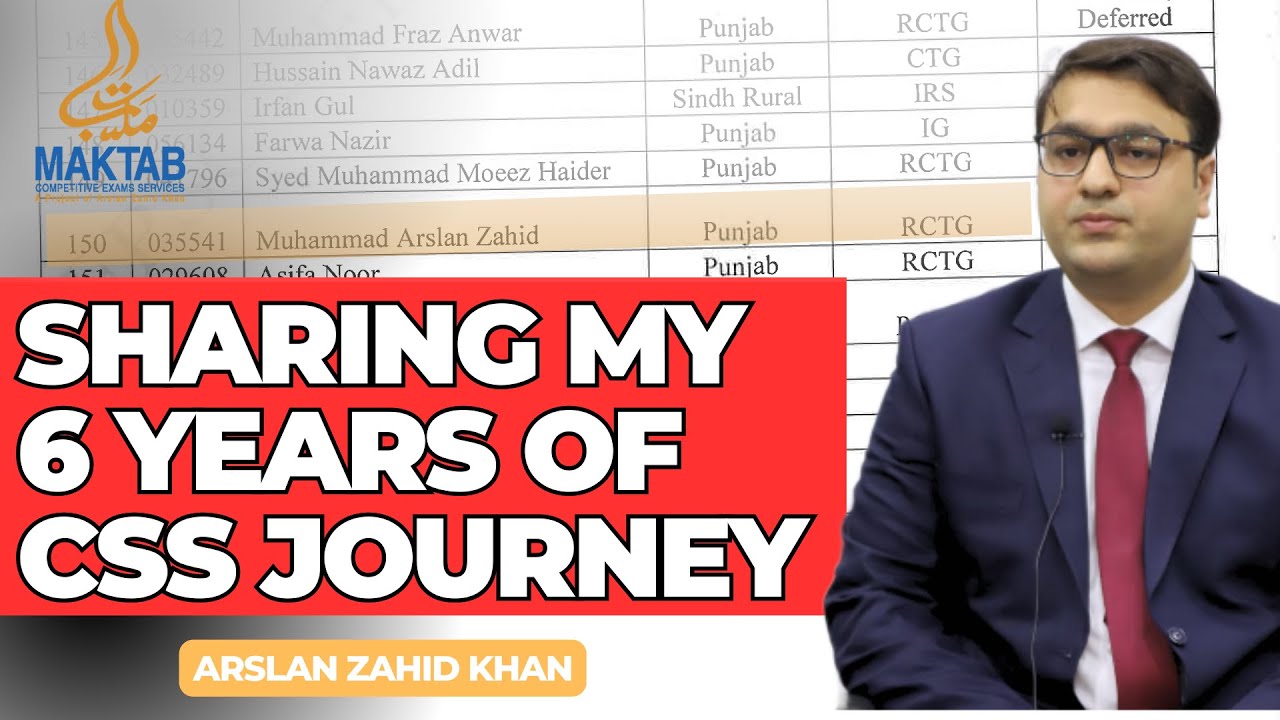 How I Passed CSS 2022 Exam | Sharing My 6 Years of CSS Journey | Arslan Zahid Khan