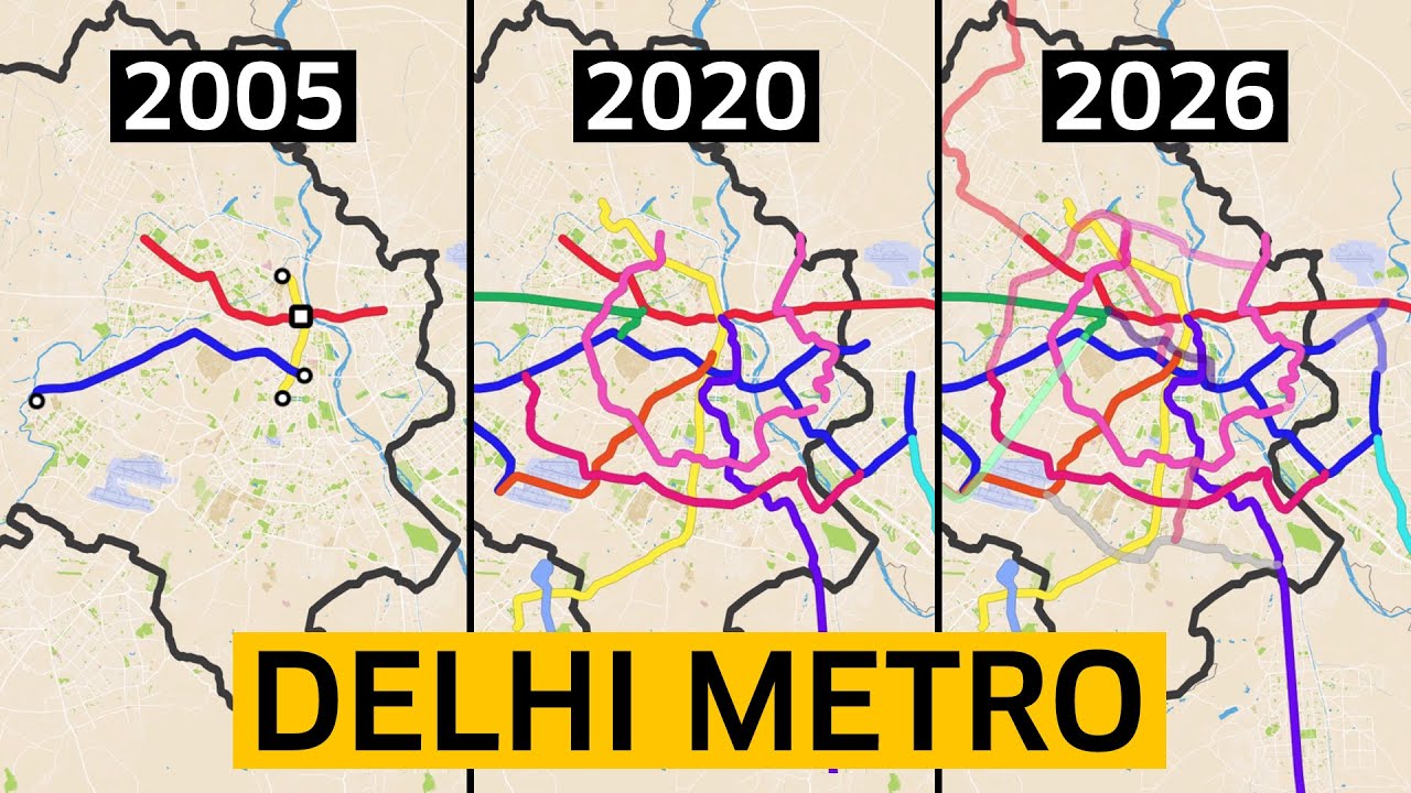 What Are All These Colourful Lines in Delhi Metro