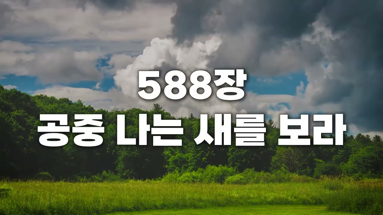 [새찬송가 588장] 공중 나는 새를 보라