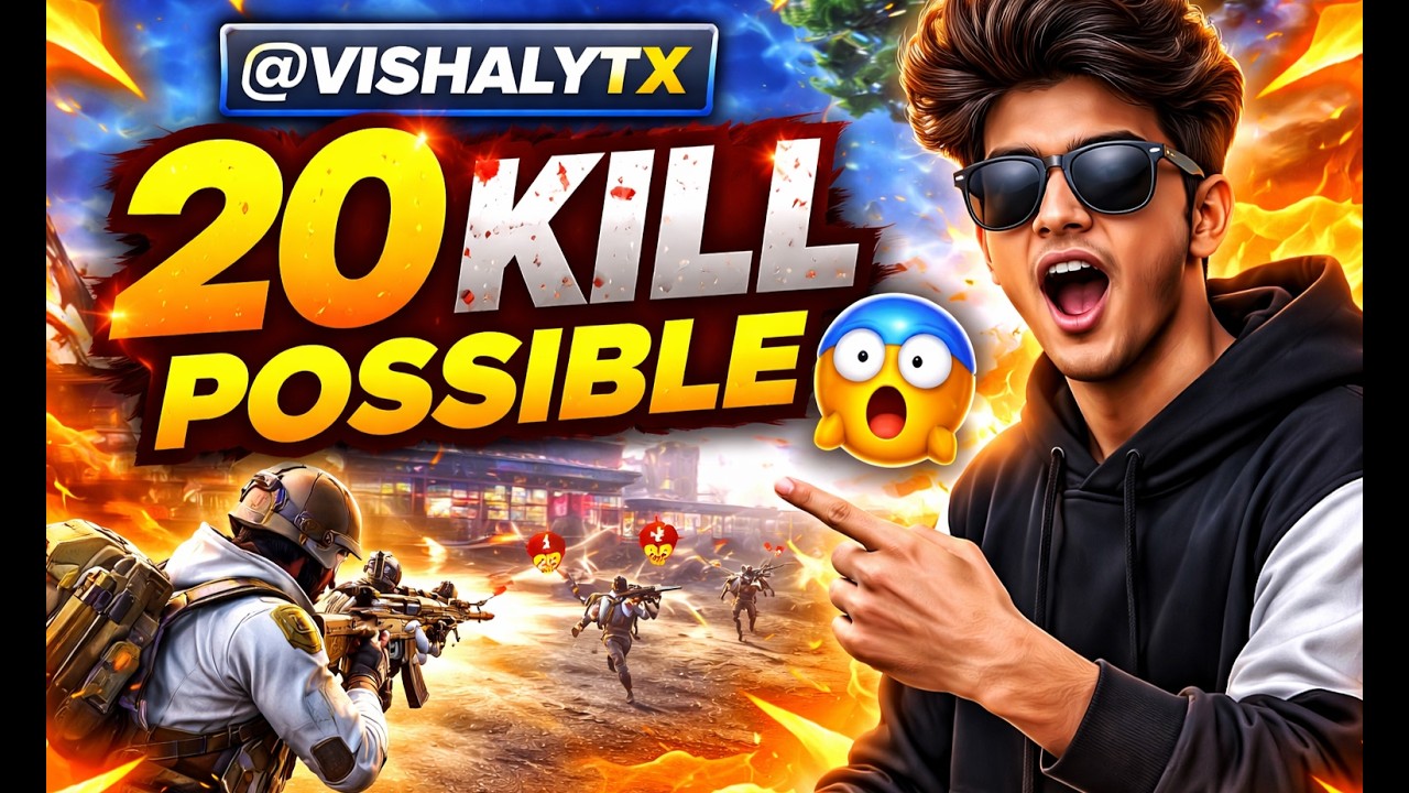 BGMI LIVE : 20 KILL POSSIBLE OR NOT😲🥶| PUBG x NEW UPDATE WITH @VISHALYTX ❤️‍🔥😍