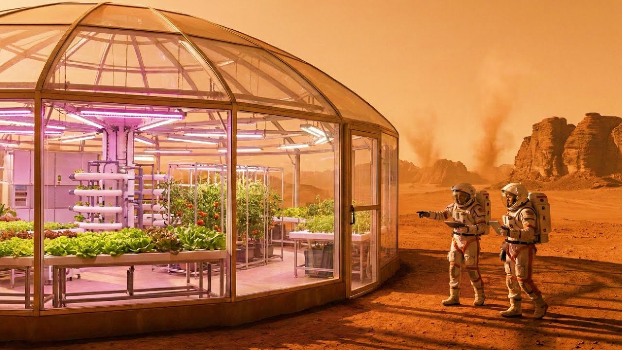 How a Closed Agricultural System Could Support Human Life on Mars | Space Farming Explained