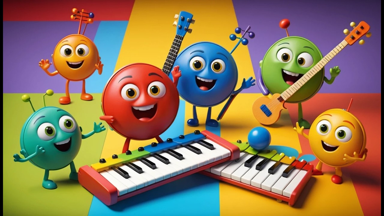 Six Little Musical Instruments Play Play | Fun Music & Counting Song for Kids