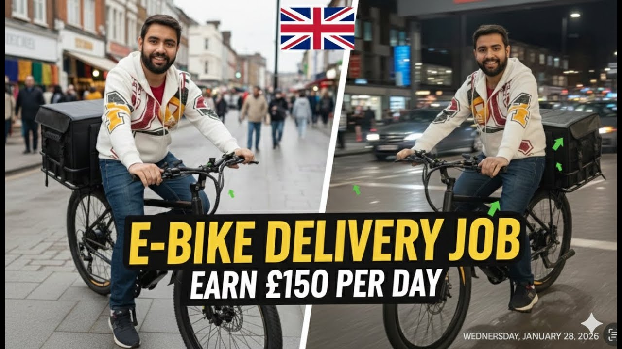 New e-bike for food delivery jobs in UK🇬🇧 | Earn up to £150 per day