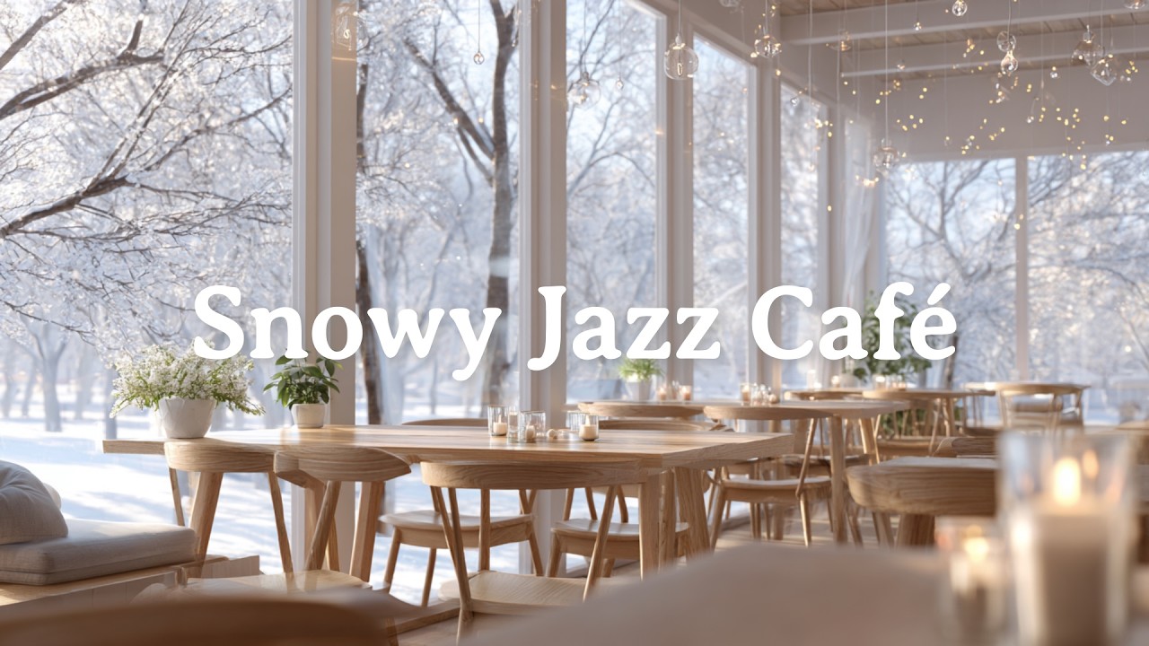 Gentle Snow Jazz Lounge ⛄️🎶 | Calm Lo-Fi Music for Reading & Focus