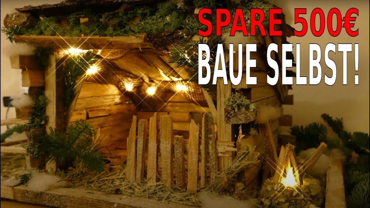 Weihnachtskrippe selber bauen. Spare 500&euro;🤑🤑🤑 #Krippe #weihnachten #basteln