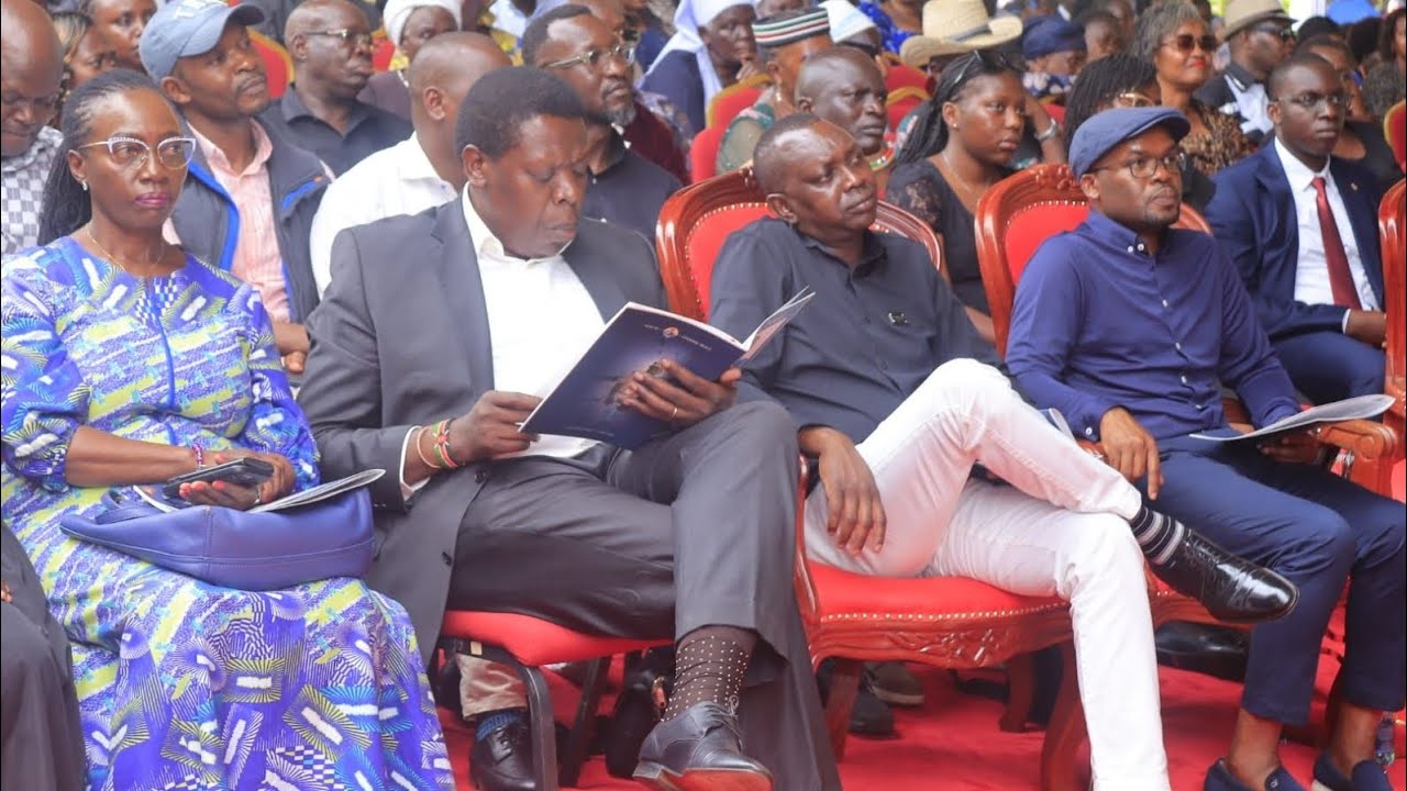 Oscar Sudi unmasks Gachagua during funeral of Captain George Were at Nyakach 