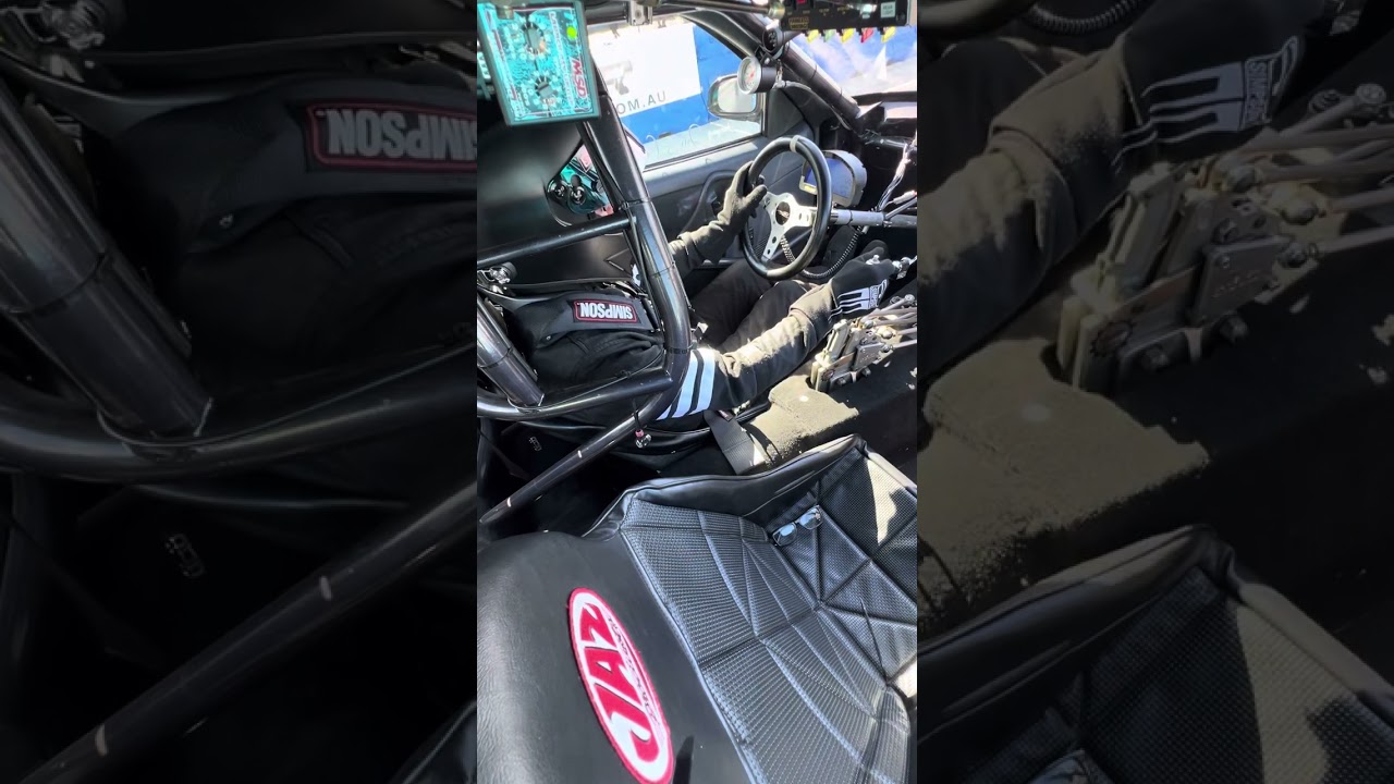 10200 rpm Chev Clutch Stick Shift Comp Eliminator , Super Stock, Burnout Drag Race In Car Video,