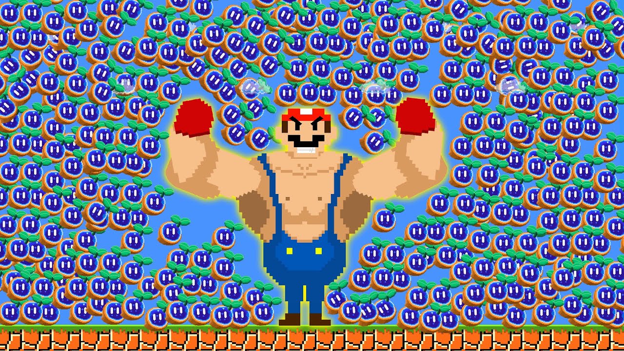 Super Mario Galaxy Movie., but Mario Collects 999,999 Seeds Powerups Turn to Giant Muscle