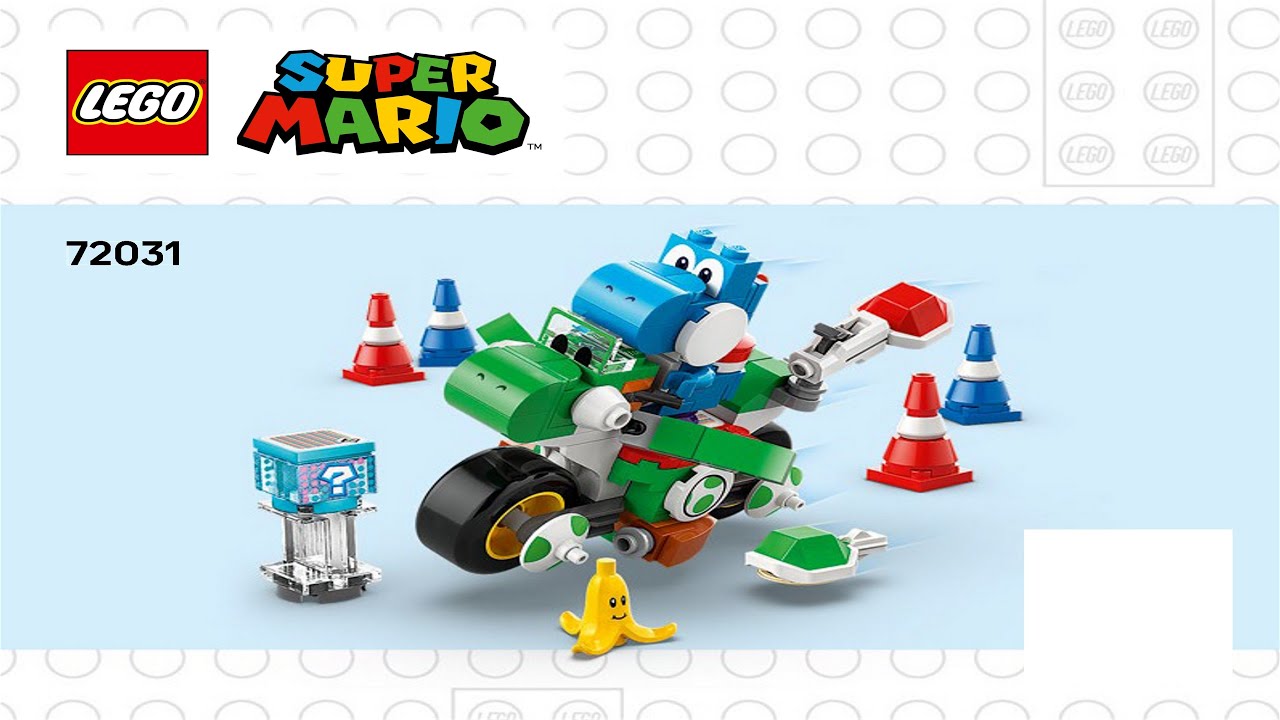 🔥 LEGO instructions 🔥 Super Mario 🔥 72031 🔥 Mario Kart&trade; &ndash; Yoshi Bike 🔥