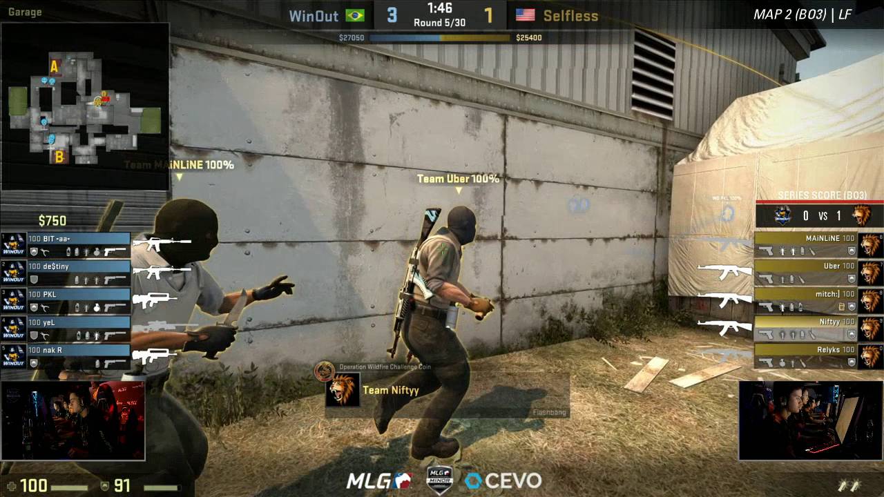 Selfless Gaming vs WinOut - Group B Final Match - Game 2 - MLG Americas CS:GO Minor