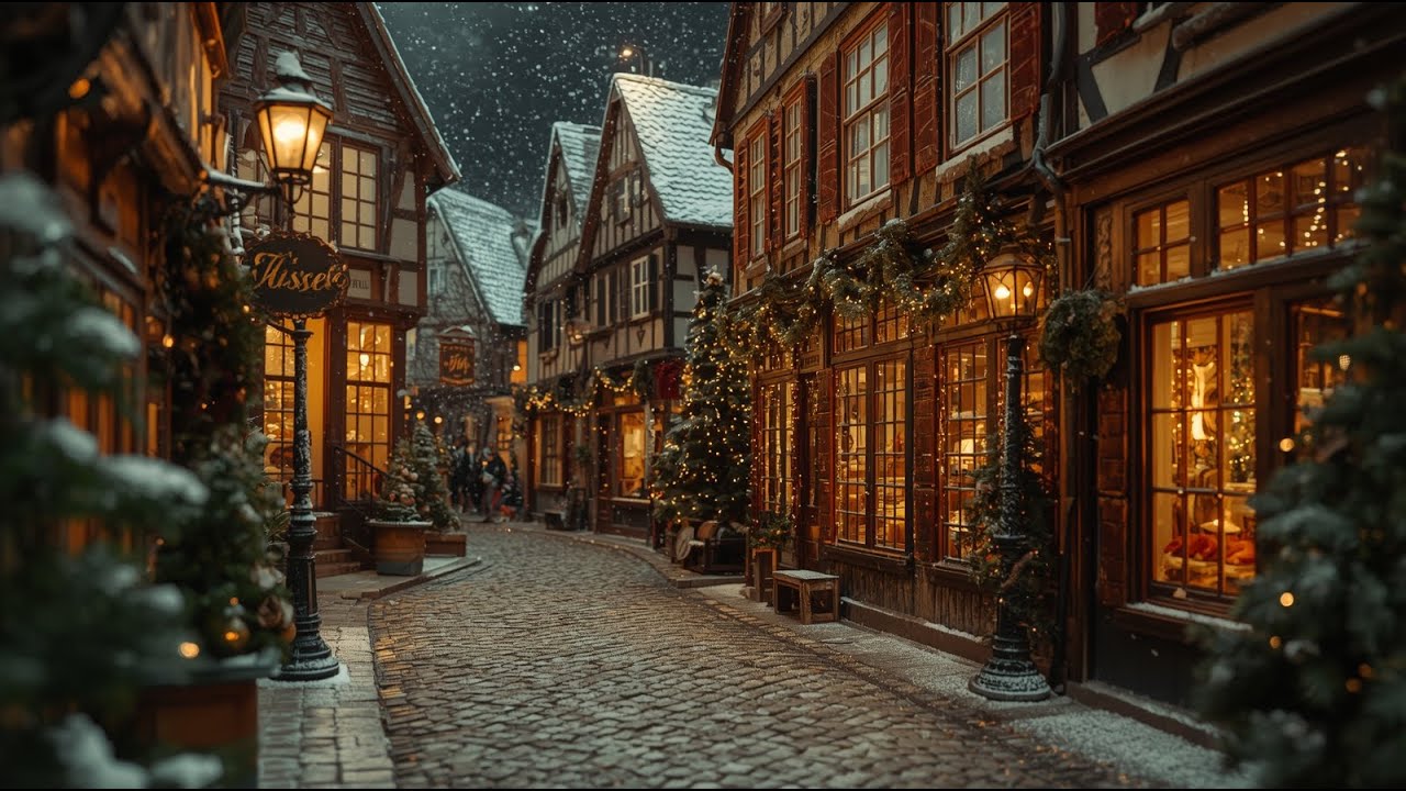 11+ Hour Unwind with Nighttime Jazz Sleeping Music - Snowfall Winter & Pure Relaxing - Calm Music