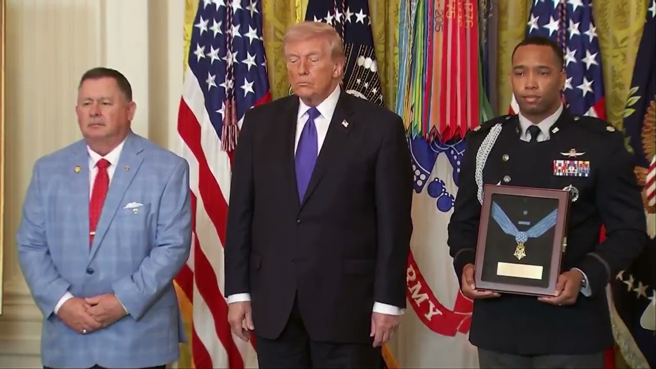 Trump Presents Medal of Honor to Vietnam War Vet's Son