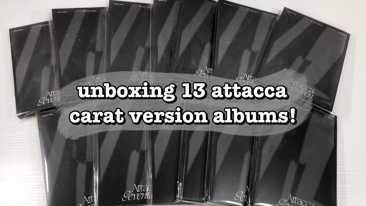 unboxing seventeen attacca carat version! 13 copies! ☆ did we pull all members?!