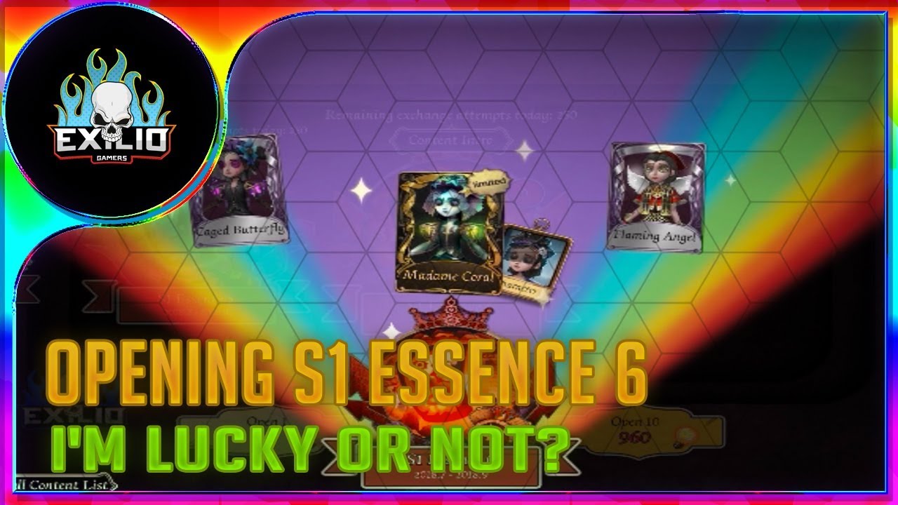《Identity V》 Opening [179] S1 Essence 6 - I'm lucky or not?