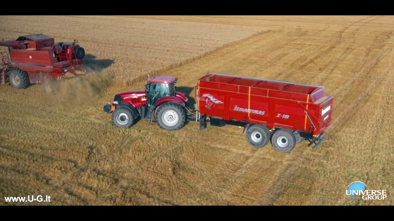 Priekaba grūdams ŽEMAITUKAS Z-18. Grūdų puspriekabė 20 t keliamosios galios, NOKIAN padangos
