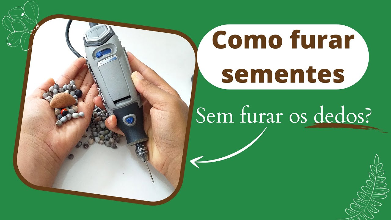Como furar sementes sem furar os dedos?