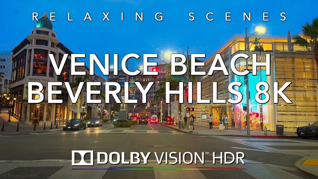 Venice Beach to Beverly Hills California in 8K HDR