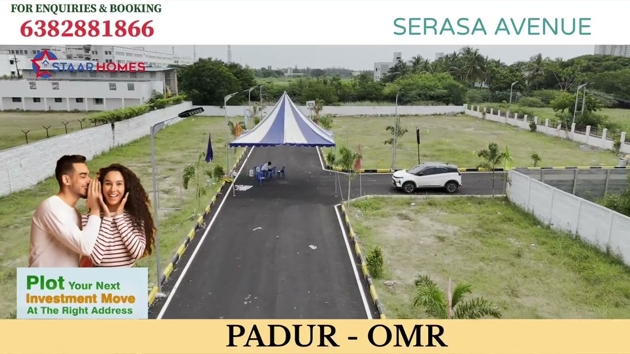 Chennai - Plots For Sale In Padur Omr|For Enquiries-6382881866 |Staar Homes| #omr #kelambakkam