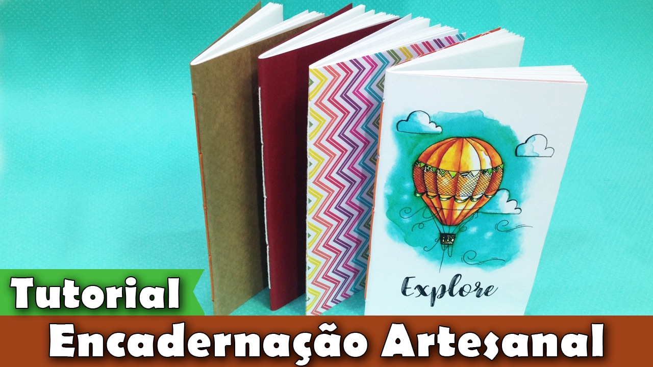 DIY - Encadernação artesanal | costurada | PAP | Tutorial | #PapelEmTudo