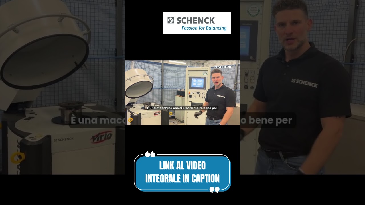 Come equilibrare un rotore ad asse verticale su due piani - Schenck Italia conto terzi