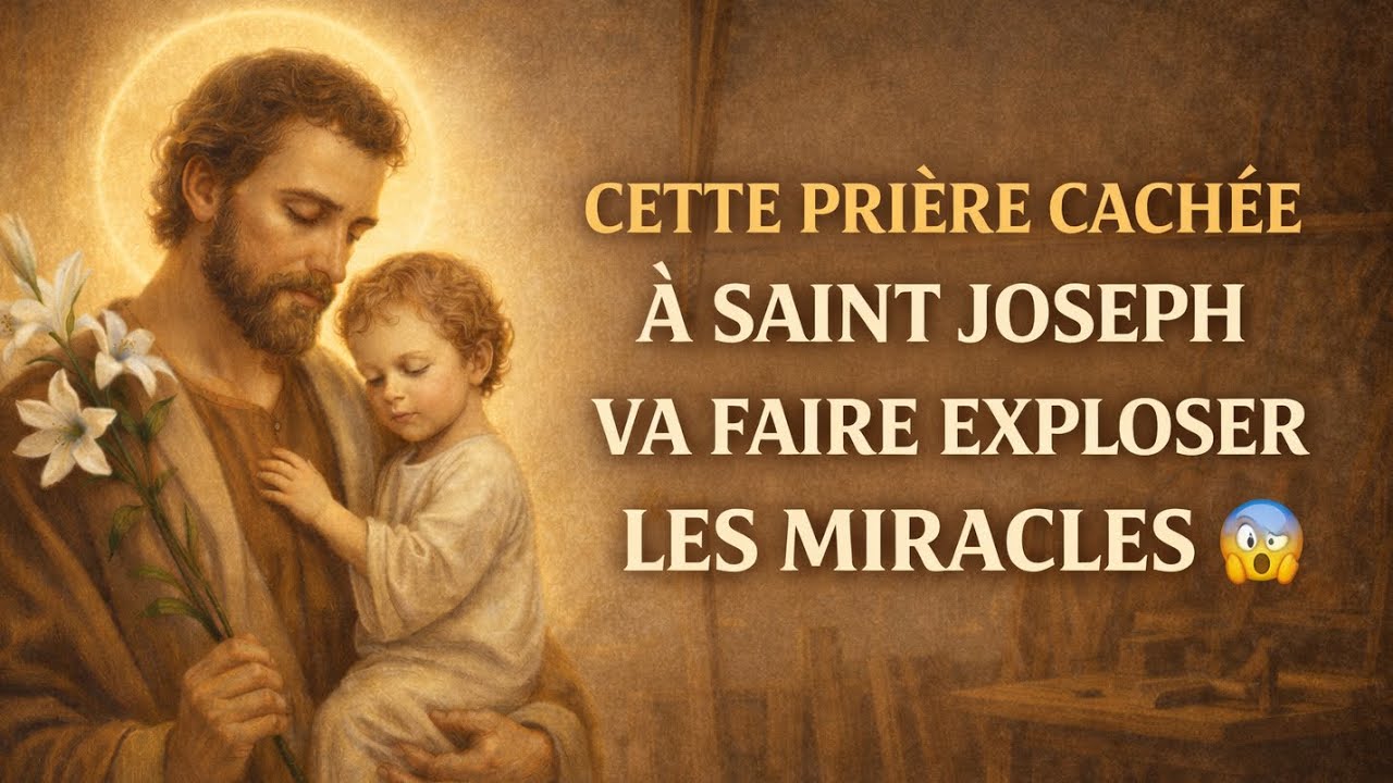 📿 PRIÈRE MIRACULEUSE À SAINT JOSEPH POUR LES CAS IMPOSSIBLES ET DÉSESPÉRÉS 😞 