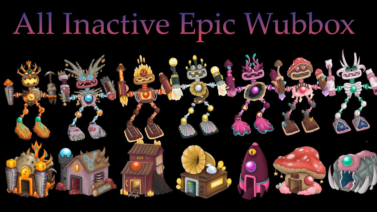 All Inactive Epic Wubbox Vs Epic Wubbox Fanmade on All Islands | My Singing Monsters