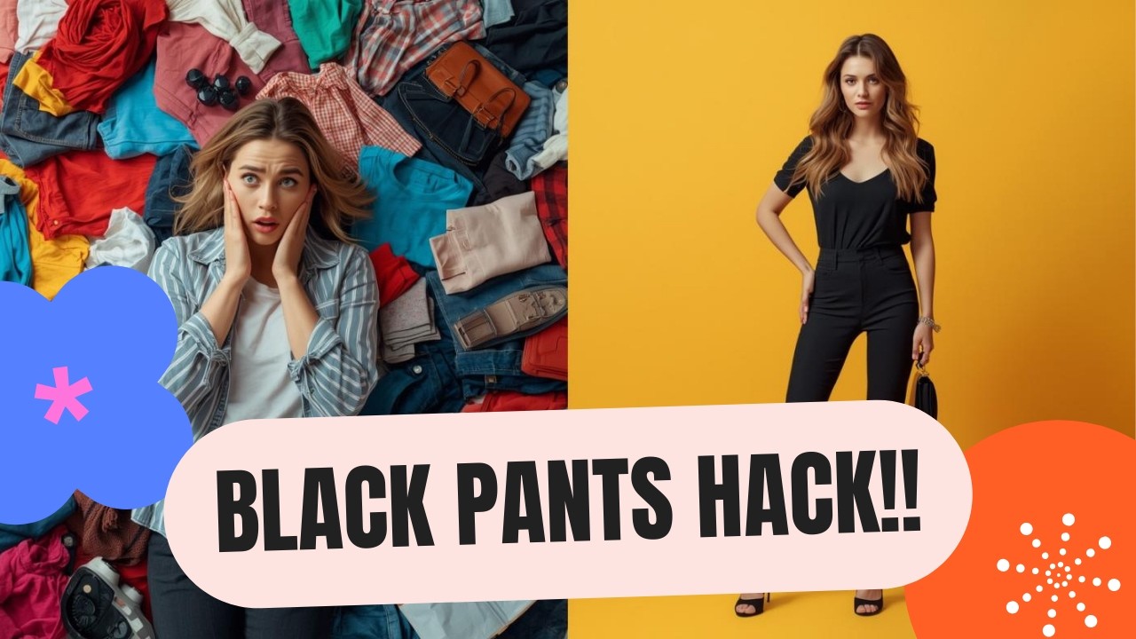 How to Style Black Pants for Work & Casual look | Time-Saving Hacks For Woman |Capsule Wardrobe Idea