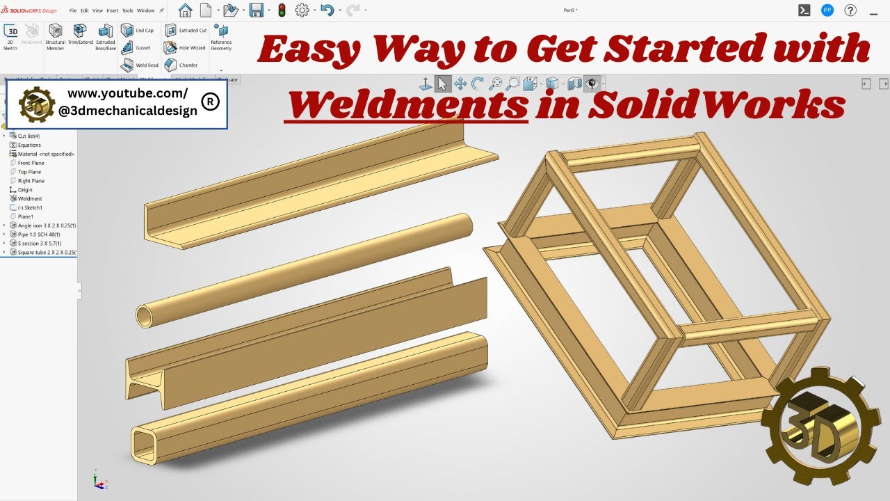 ⚡Освойте сварные конструкции в SolidWorks: пошаговое руководство для начинающих
