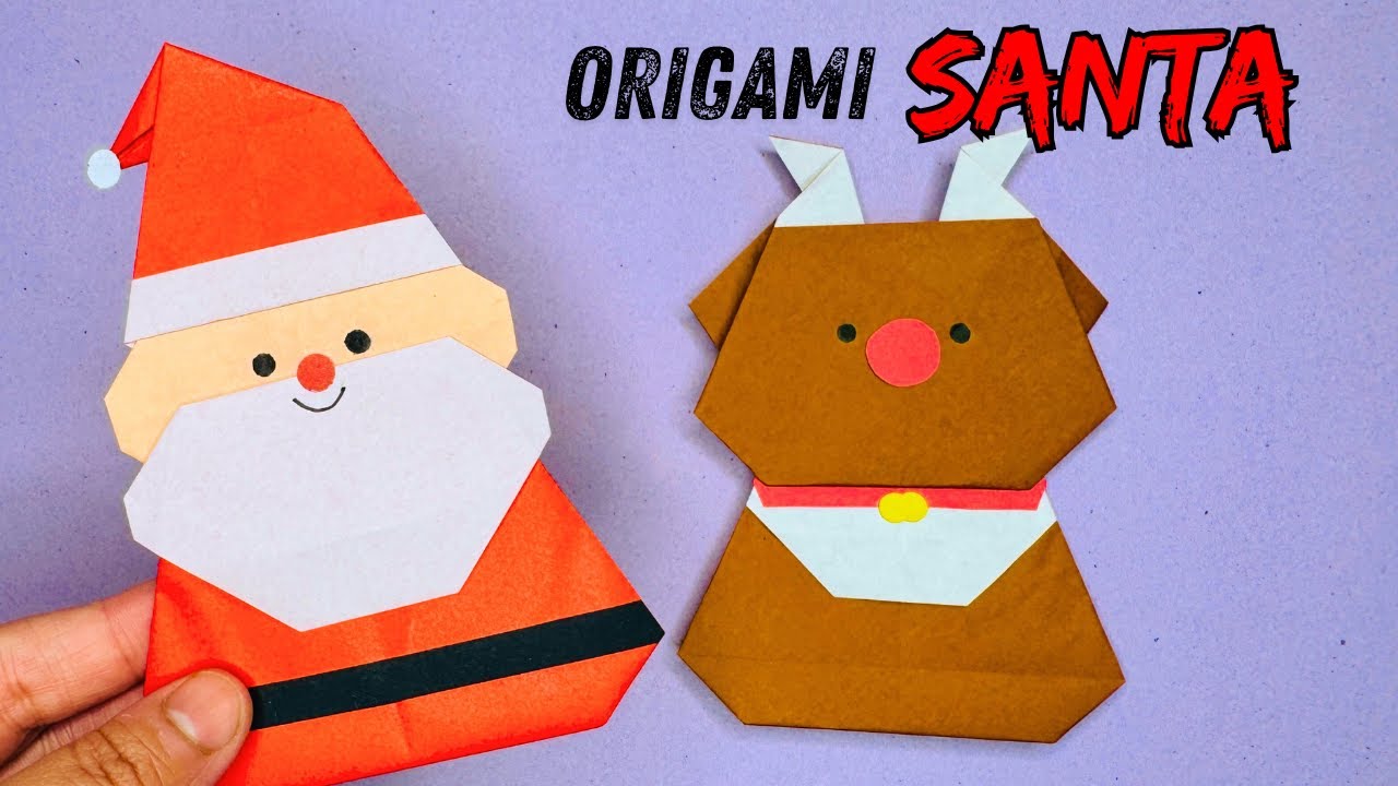 Origami Santa | Christmas Crafts