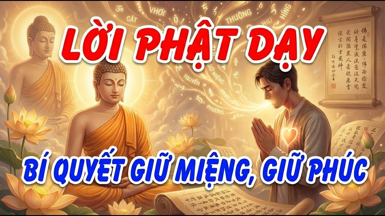 Phật Dạy: Giữ Miệng Khi Nóng – Lời Không Nói Ra, Phúc Tự Đến, Tâm An Lạc Mỗi Ngày | Bước Theo Phật
