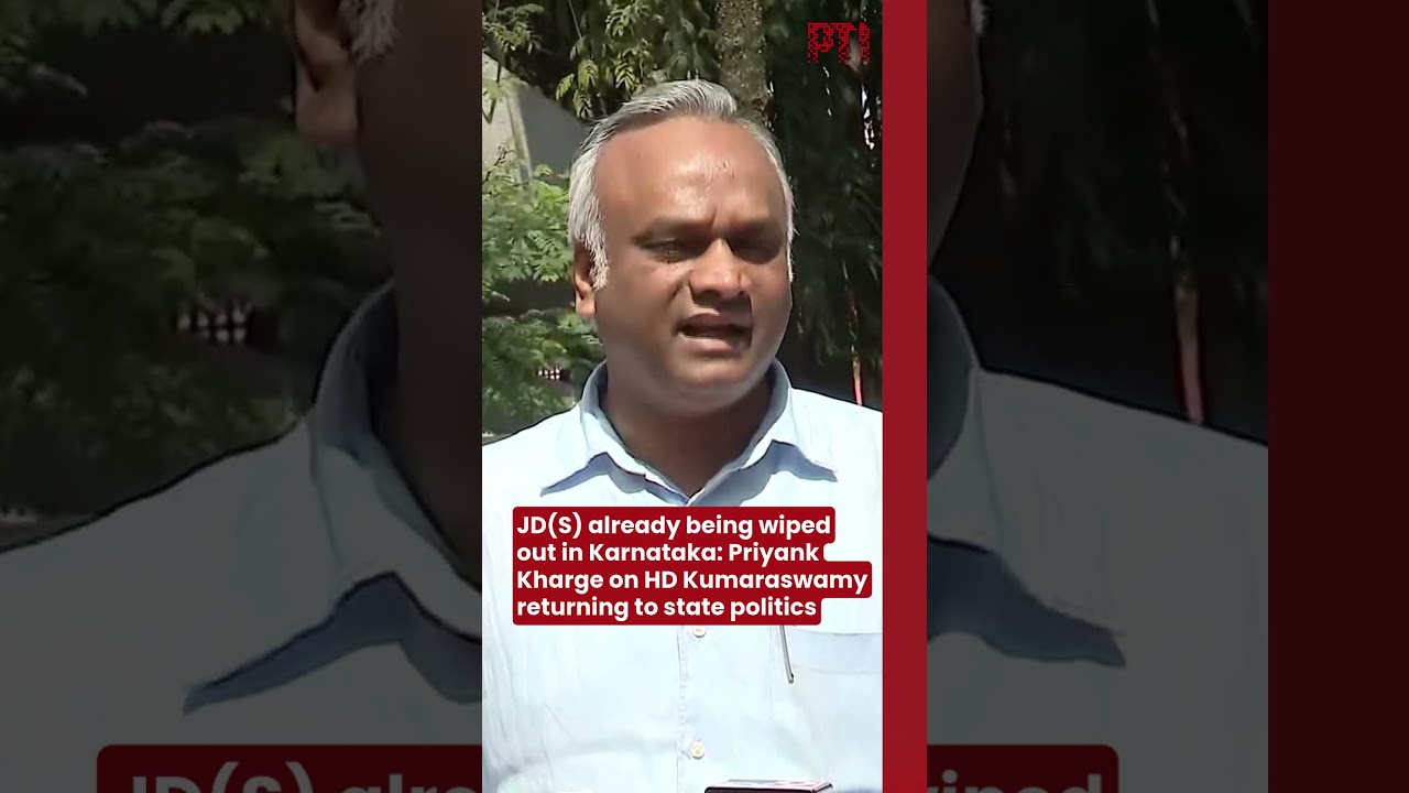 JD(S) already being wiped out in Karnataka: Priyank Kharge on HD Kumaraswamy returning to politics