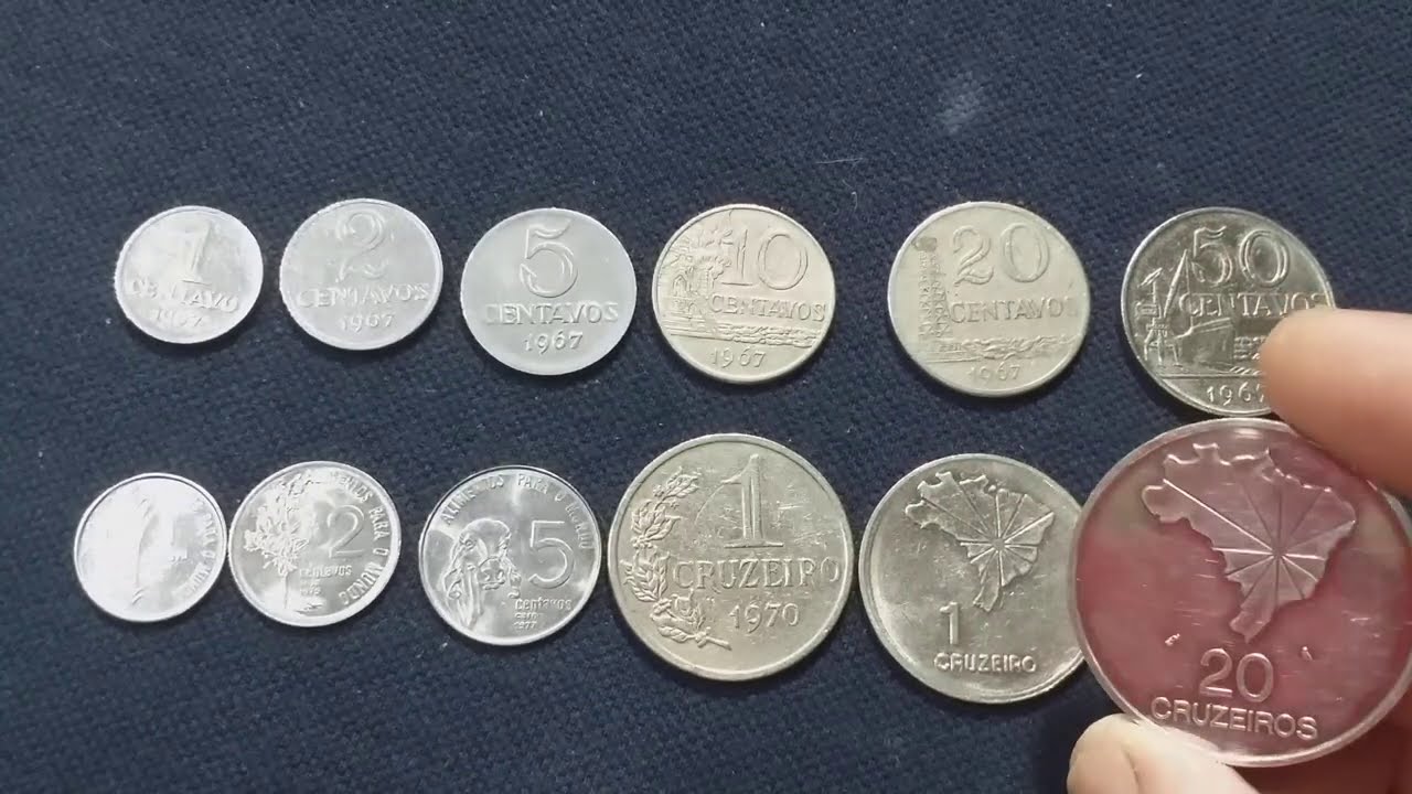 MOEDAS E CÉDULAS RARAS DOS ANOS 70 VALENDO 15 MIL REAIS.