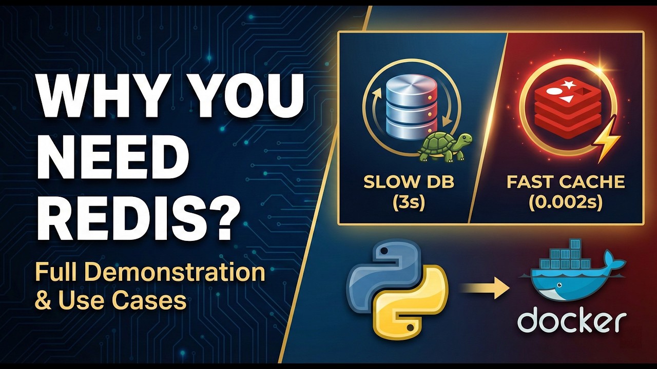 Ep 8: Why You Need Redis? Full Demonstration & Use Cases (Python + Docker)