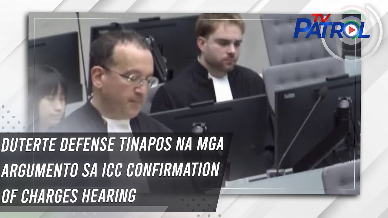 Duterte defense tinapos na mga argumento sa ICC confirmation of charges hearing | TV Patrol