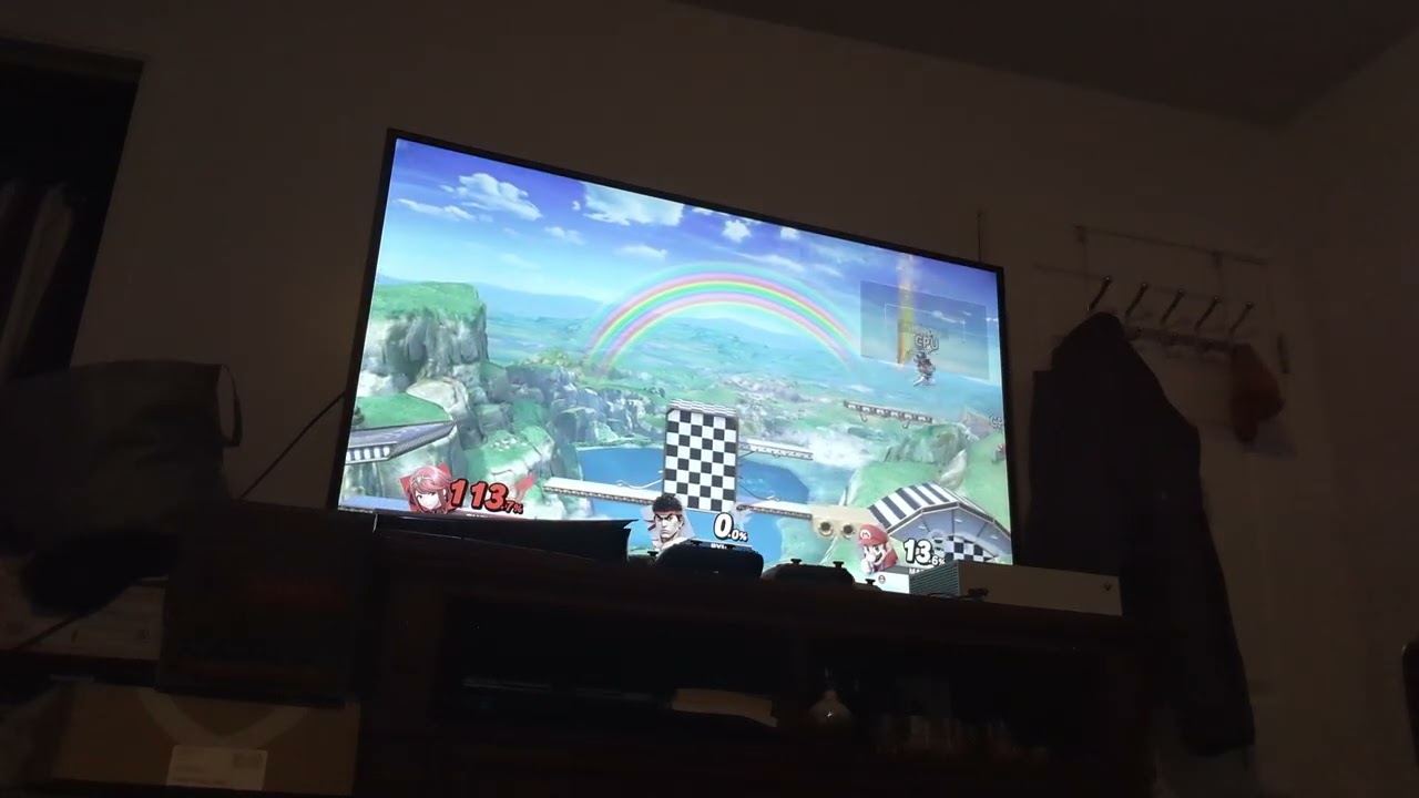 Super Smash Bros Ultimate Pyra/Mythra vs Ryu vs Mario